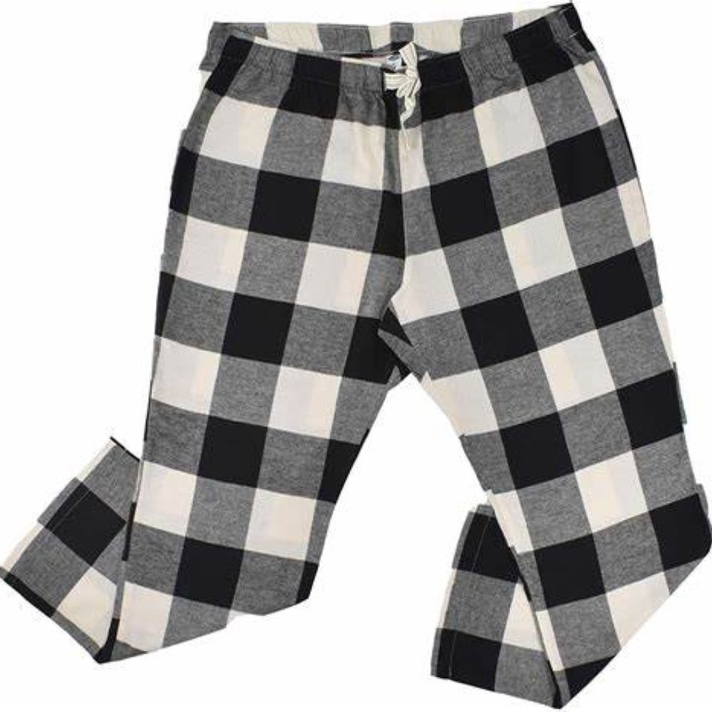 Old Navy Black Buafflo Flannel Pajama Bottoms